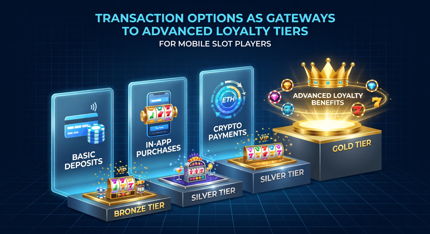 Infographic showing transaction pathways leading to VIP loyalty tiers on mobile slot platforms